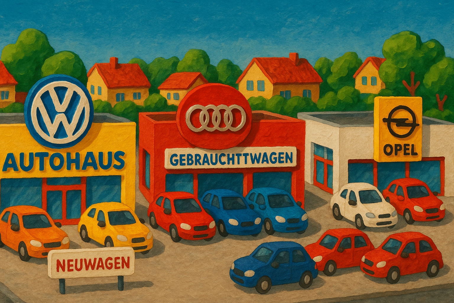 Übersicht der besten Autohändler in Norderstedt mit Verkaufsflächen und Neuwagen